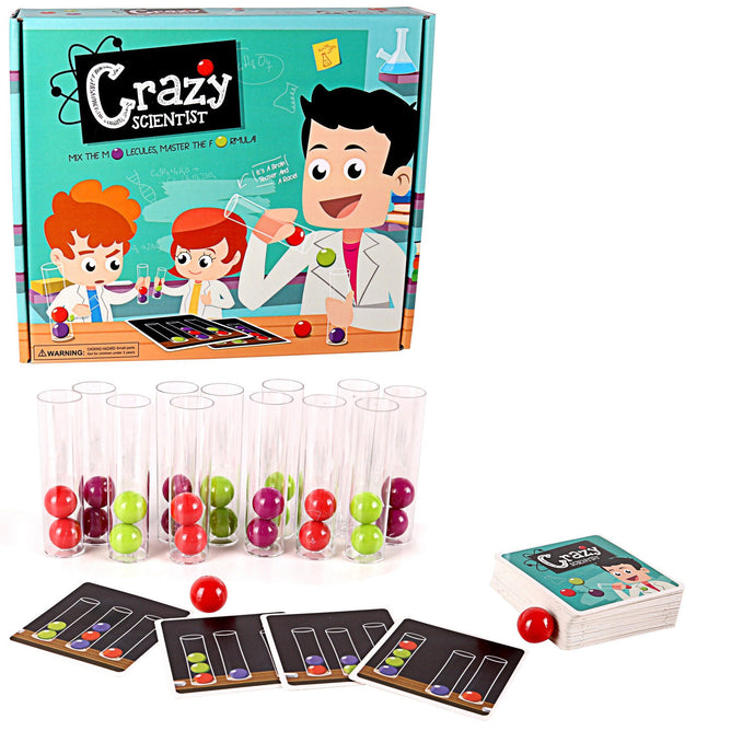 Crazy Scientist Tube Challenge Brain Teaser  Board Game