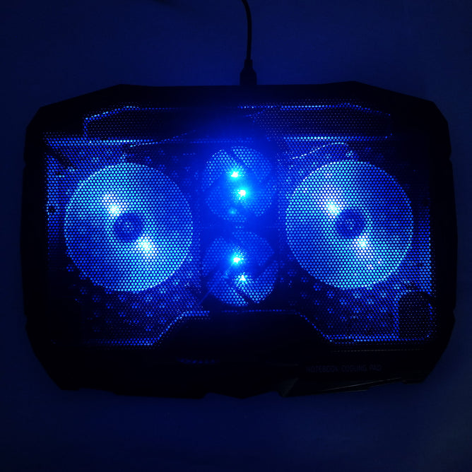 Computer Quad Fan Cooling Pad For Laptops, Tablets and, E-Books