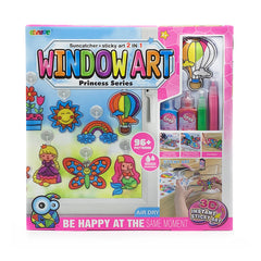 Mash Window Art and Sticky Suncatcher Double Craft Kit for Kids 2 in 1
