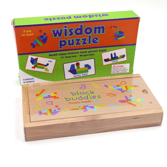 Wisdom play Kids Puzzles Toys for 2-10 Ages Wooden Educational Puzzle