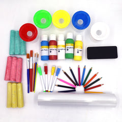 Easel Starter Set for kids and Color Accessory Set Painting