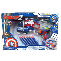 Super Hero Soft Bullet Blaster Nerf Gun Toy (Gift for Christmas)