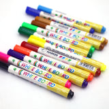 12 Colors White Board Maker Pen Whiteboard Marker Liquid Chalk Erasable Glass Ceramics Maker Pen Office School Supply