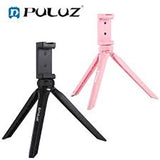 PULUZ PU506B Pocket Mini Plastic Tripod Mount with Phone Clamp for Smartphones