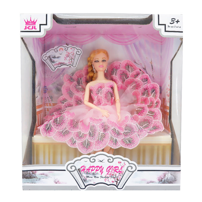 Happy Girl Fashionista and Poseable 12 Inches Doll