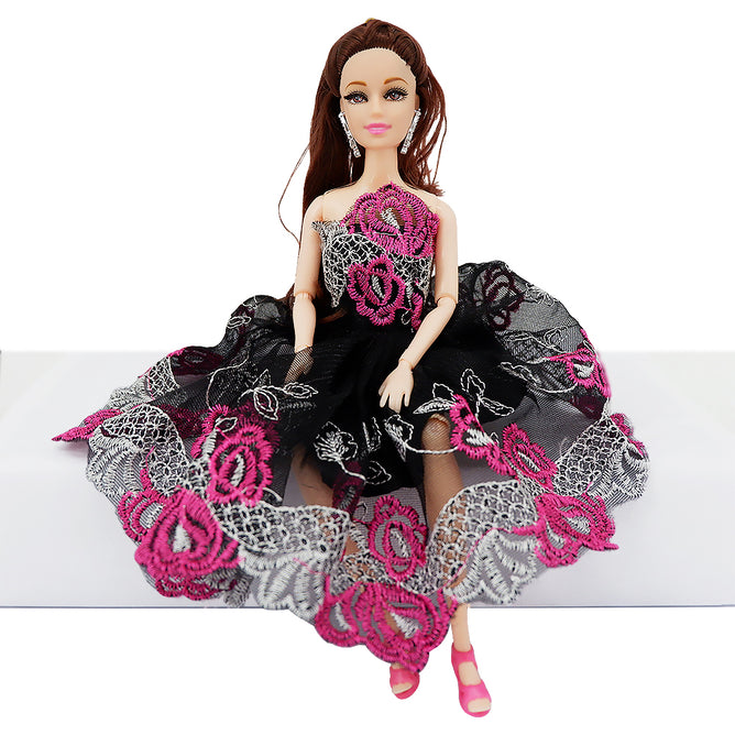 Happy Girl Fashionista and Poseable 12 Inches Doll