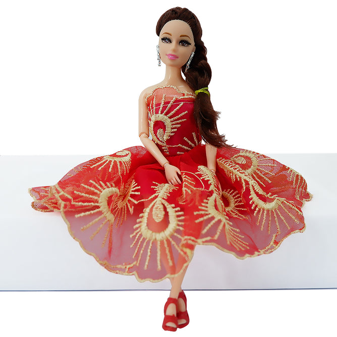 Happy Girl Fashionista and Poseable 12 Inches Doll