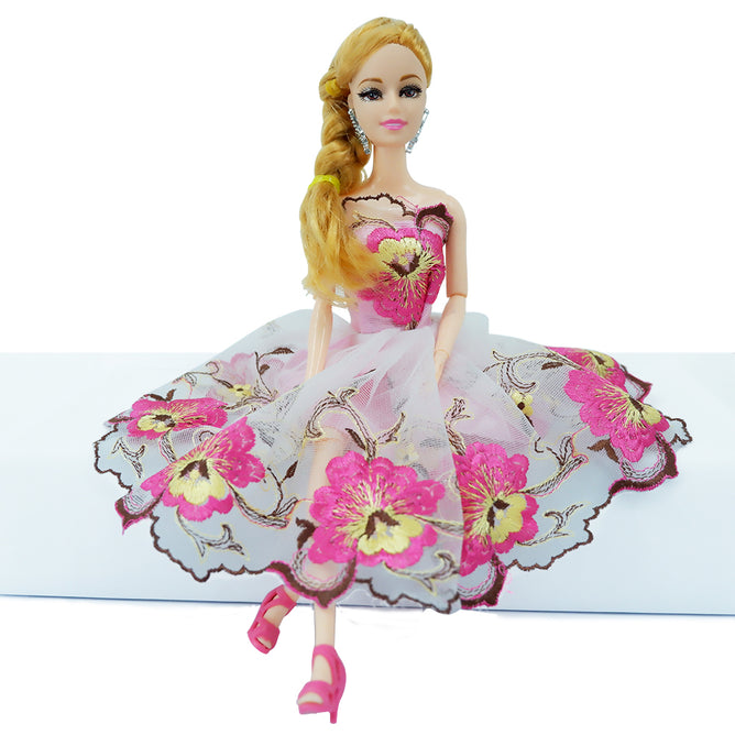 Happy Girl Fashionista and Poseable 12 Inches Doll