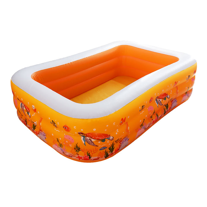 Bestway Swim Center Rectangular Size Inflatable Big Family Swimming Pool for Kids