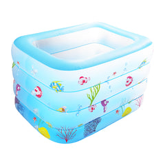 Summer Sea Swim Center Kiddie Pool with 4 Air Chamber and Inflatable Floor