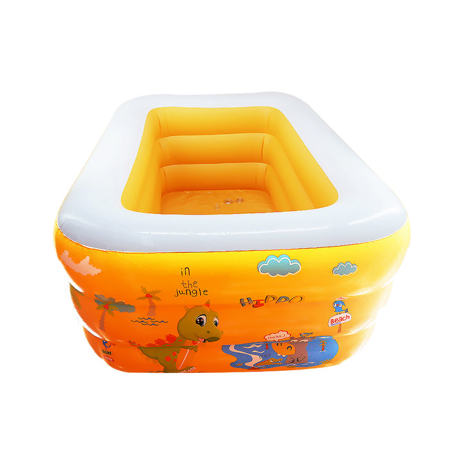 Summer Sea Swim Center Kiddie Pool with 3 Air Chamber and Inflatable Floor