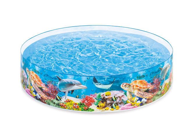 Deep Sea Blue Coral Reef Snap Set Kiddie Swimming Pool