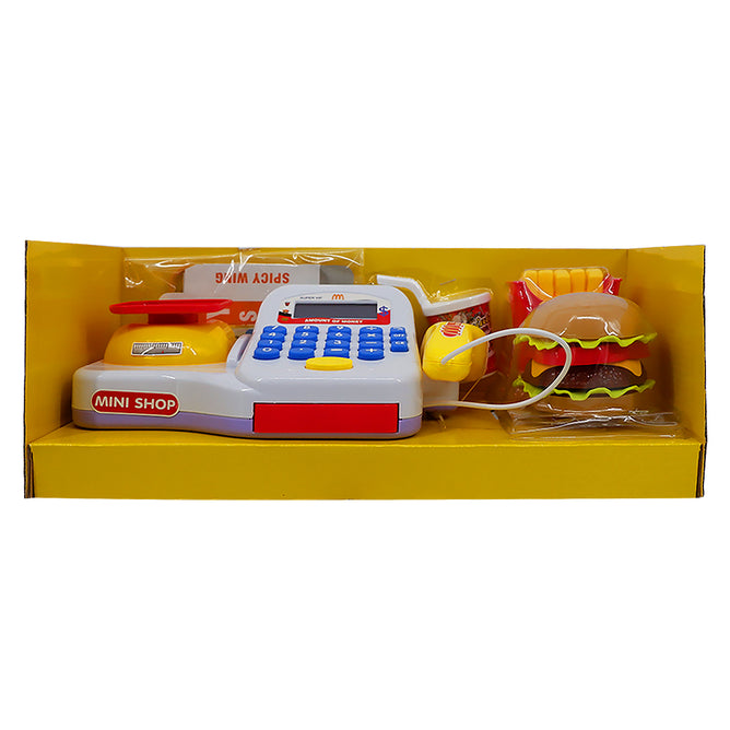 Pretend Play Calculator Cash Register Toy for Fast Food