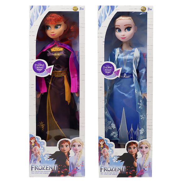 Frozen II 22 Inches Anna and Elsa Singing Doll