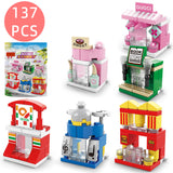 137 Pieces Mini Street Building Blocks