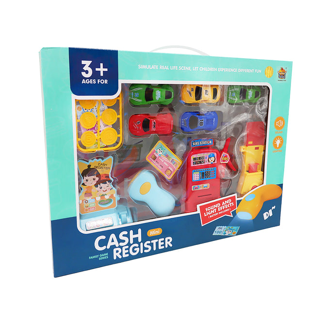 Pretend Play Cash Register Toy with Lights and Sound Scanning Feature