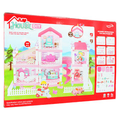 Dollhouse with Dollhouse Furniture and Dolls Dream Doll House Toys Playset with Accessories for Girls