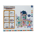 Dollhouse Dreamhouse Building Toys Figure with Furniture Accessories and Dolls