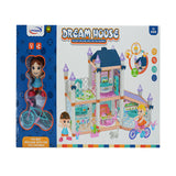 Dollhouse Dreamhouse Building Toys Figure with Furniture Accessories and Dolls