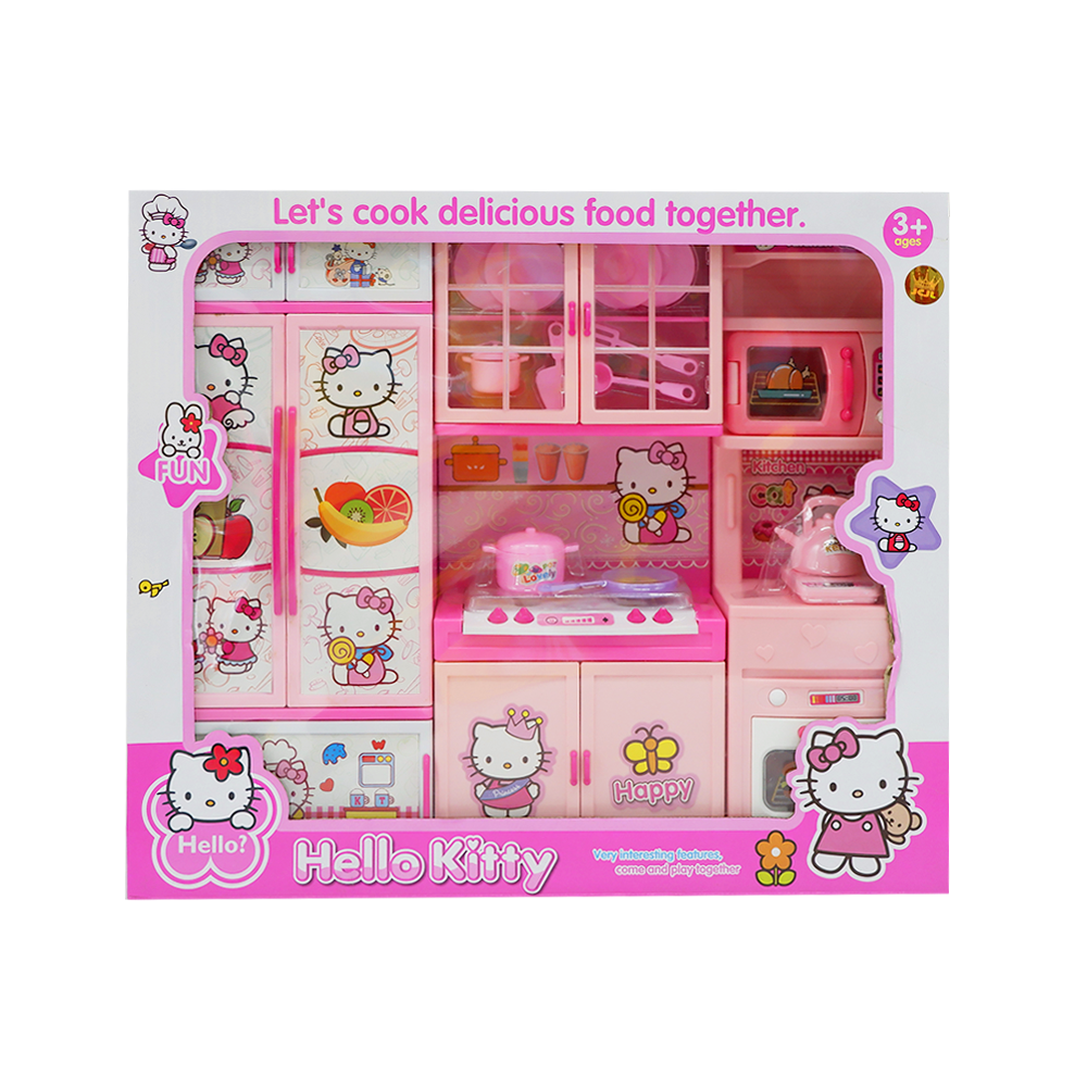 Hello Kitty Dollhouse Dreamhouse Kitchen Set Toys with Doll House Furn Steve Kyle Marketing