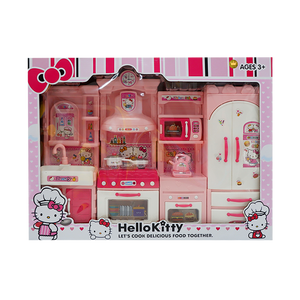 Hello Kitty Dollhouse Dreamhouse Kitchen Set Toys with Doll House Furniture and Accessories