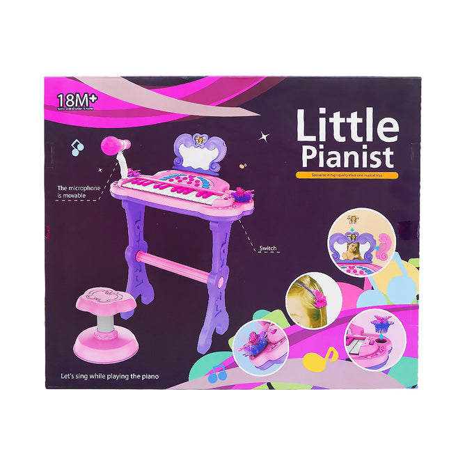 Kiddie Play Electronic 25 Key Toy Piano Keyboard for Kids with Real Working Microphone with USB Adapter