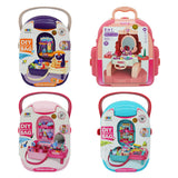 Pretened Play Educational Toys Set Dresser Supermaket or Dough Suitcase Toy Bag Storage