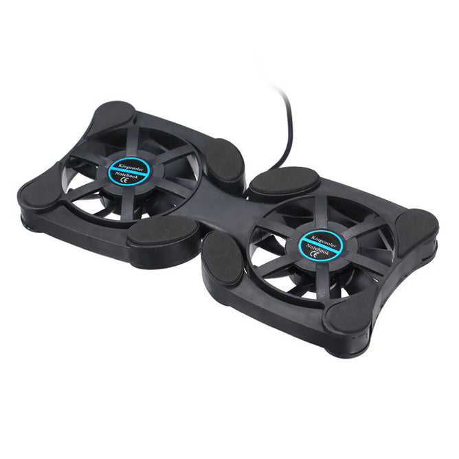 Super Mini Portable Folding Foldable USB Dual Fan Cooler Cooling Pad for Laptop