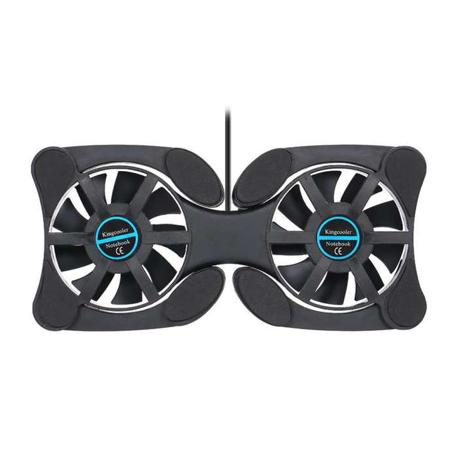 Super Mini Portable Folding Foldable USB Dual Fan Cooler Cooling Pad for Laptop