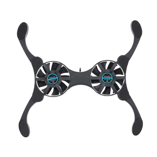 Super Mini Portable Folding Foldable USB Dual Fan Cooler Cooling Pad for Laptop