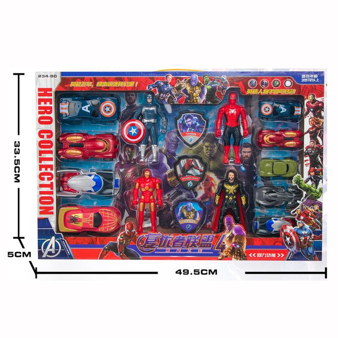 Super Hero Action Collection Kids Toy Playset Gift for Kids (16 in 1)