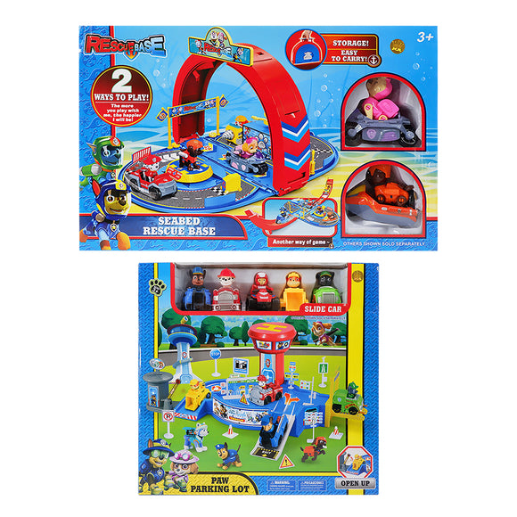 Paw Patrol Rescue Base Toy and Parking Lot Toys Playset (Sold Separately)