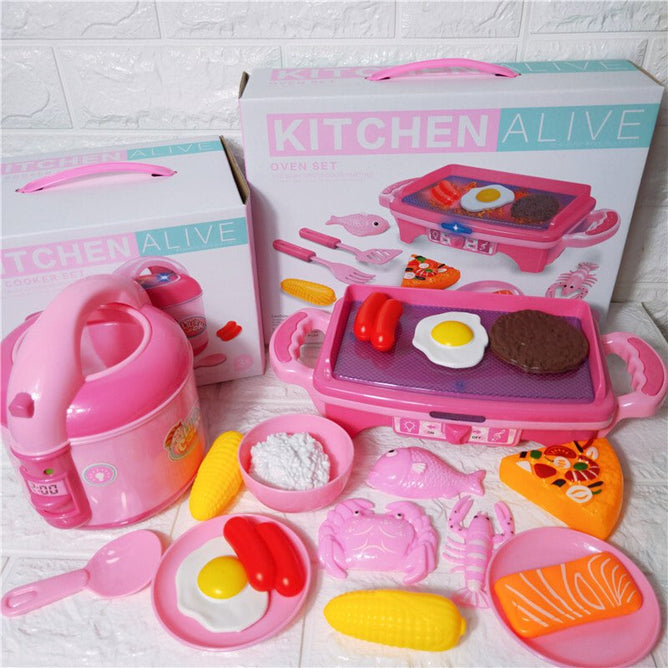 Kitchen Alive Play Set BBQ Grill with Light and Sounds Kids
