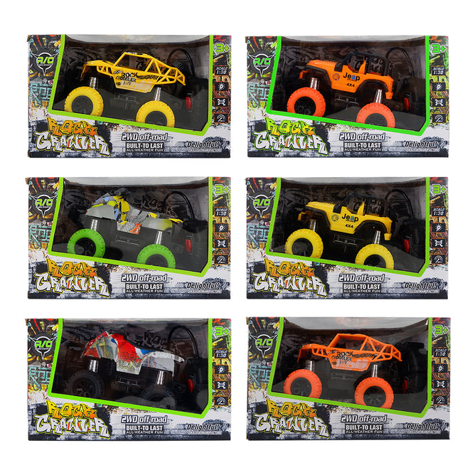 Remote Control ATV or Big Foot Jeep Pickup Truck RC Vehicle Car Toys for Boy and Girl 1:30 Scale 2 Wheel Drive