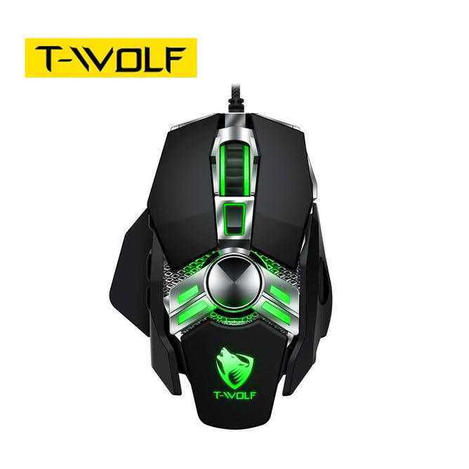 Macro Programming Mouse T-WOLF Wolf Warrior Wired Gaming Mouse V10