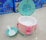 Electric Mini Rice Cooker with Light Musical Universal Wheel Pretend Toys for Kids