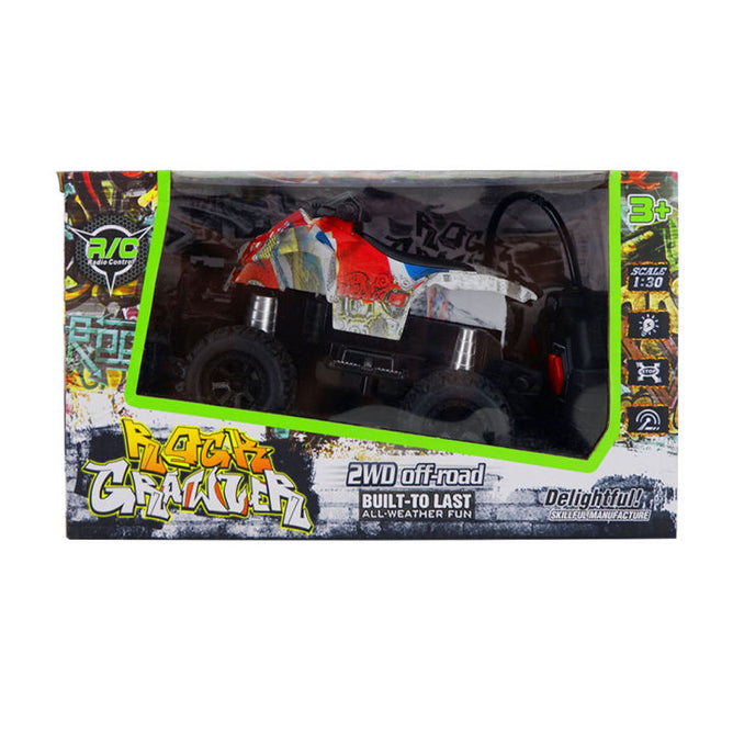 Remote Control ATV or Big Foot Jeep Pickup Truck RC Vehicle Car Toys for Boy and Girl 1:30 Scale 2 Wheel Drive