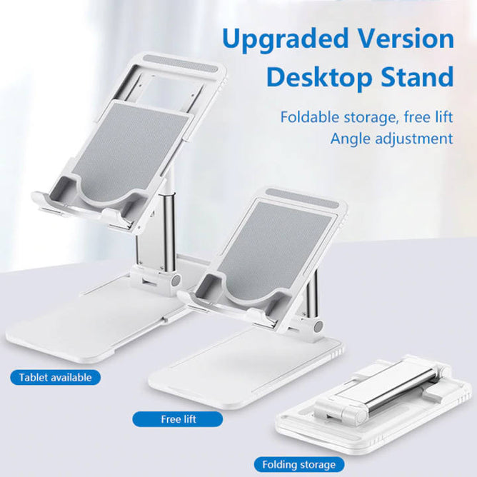 Adjustable Mobile Phone and Tablet Holder Desktop Mount Stand Universal Desk Stand for All Mobile