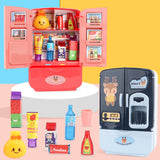 Pretend Playset Simulation Double Door Refrigerator Household Appliances Toys for Kids