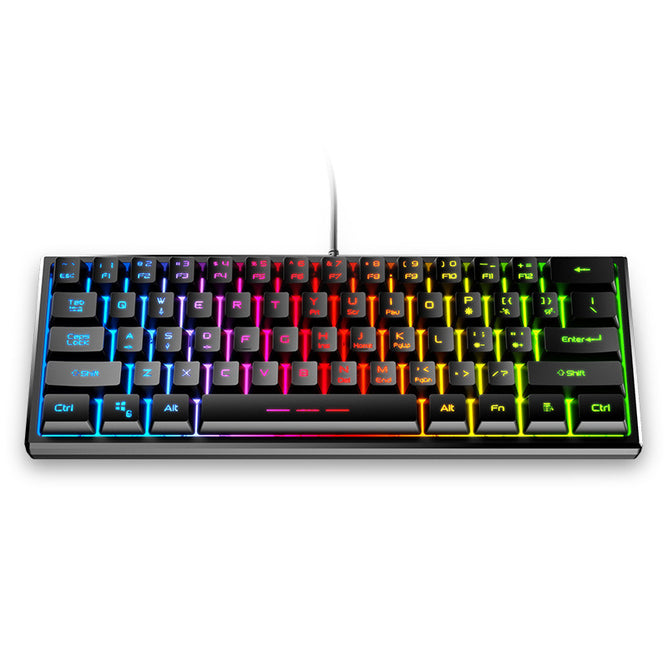 FOREV 61 Keys Mini Gaming Keyboard Mechanical Feeling Keyboard