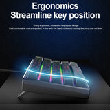 FOREV 61 Keys Mini Gaming Keyboard Mechanical Feeling Keyboard