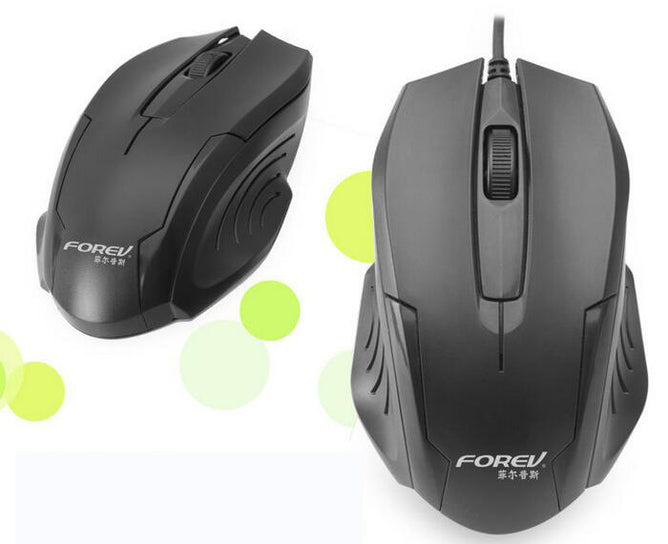 FOREV FV-3300S Waterproof Wired Keyboard Mouse Combo Kit Packs  Desktop Laptop Mouse