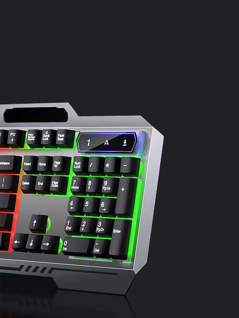 MJ60 26 Keys Wired Mechanical Feel RGB Waterproof and Dustproof Keyboard