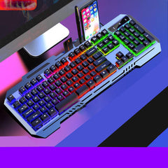 MJ60 26 Keys Wired Mechanical Feel RGB Waterproof and Dustproof Keyboard