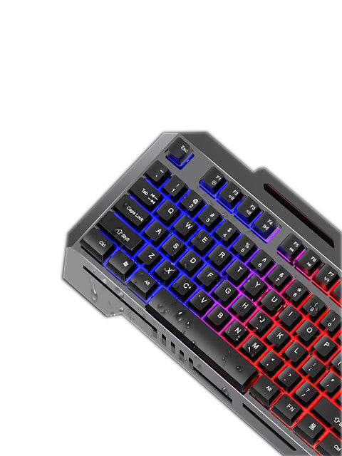 MJ60 26 Keys Wired Mechanical Feel RGB Waterproof and Dustproof Keyboard