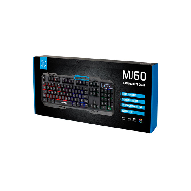 MJ60 26 Keys Wired Mechanical Feel RGB Waterproof and Dustproof Keyboard
