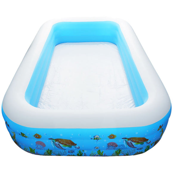 Swim Center Rectangular Size Inflatable Swimming Pool in Tropical Reef ...