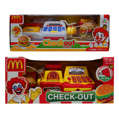 Pretend Play Calculator Cash Register Toy for Fast Food