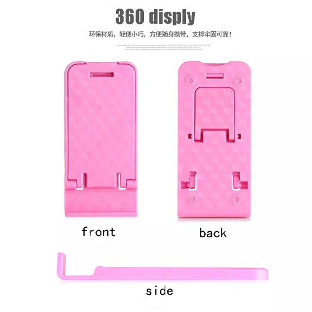 Mini Portable Mobile Phone Holder Foldable Desk Stand Holder, 4 Degrees Adjustable Universal for Mobile Phone