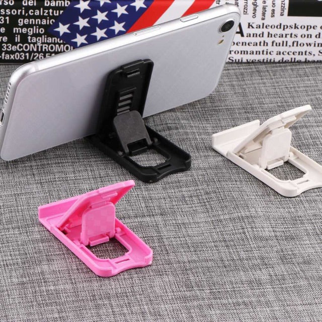 Mini Portable Mobile Phone Holder Foldable Desk Stand Holder, 4 Degrees Adjustable Universal for Mobile Phone